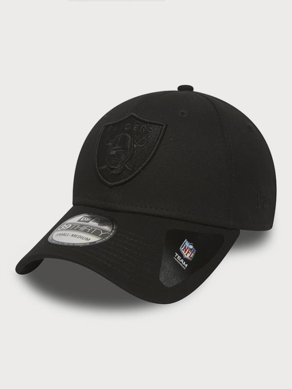 Kšiltovka New Era 3930 Nfl Blk On Blk Oakrai Černá