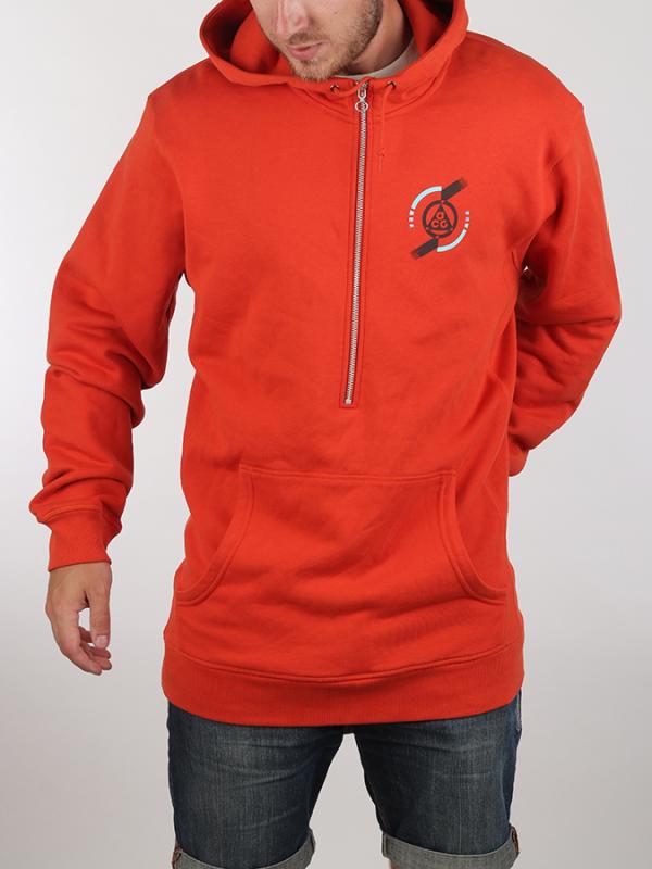 Mikina Nike ROCKFACE PULLOVER HOODY Červená
