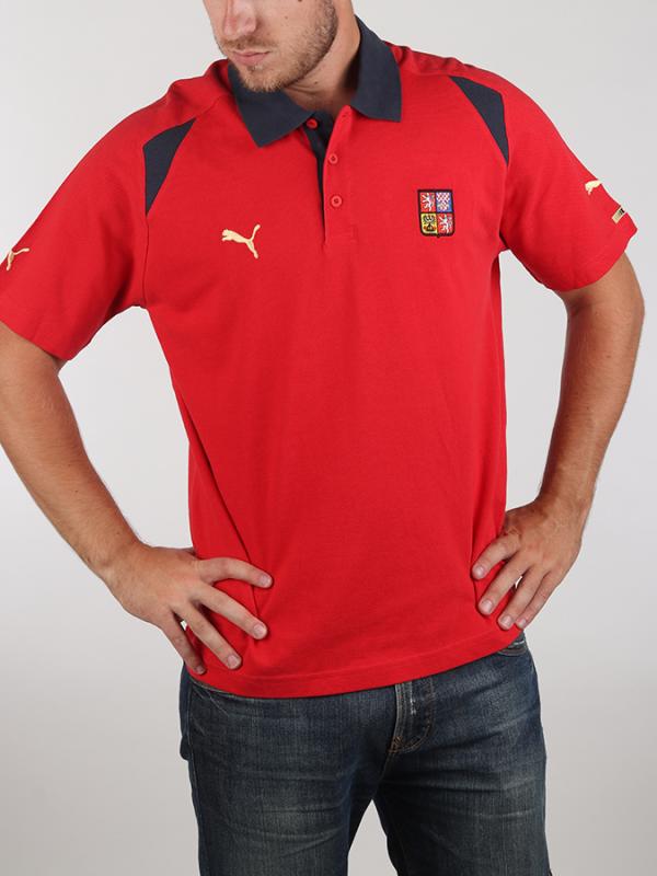 Tričko Puma EU 04 TEAM SS POLO Červená