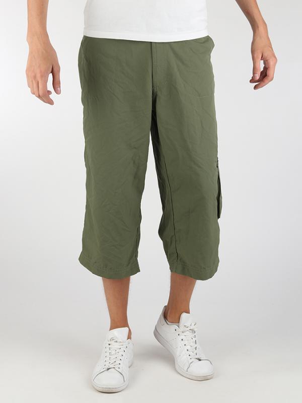 Kraťasy Reebok 3/4 WOVEN PANT CA Zelená