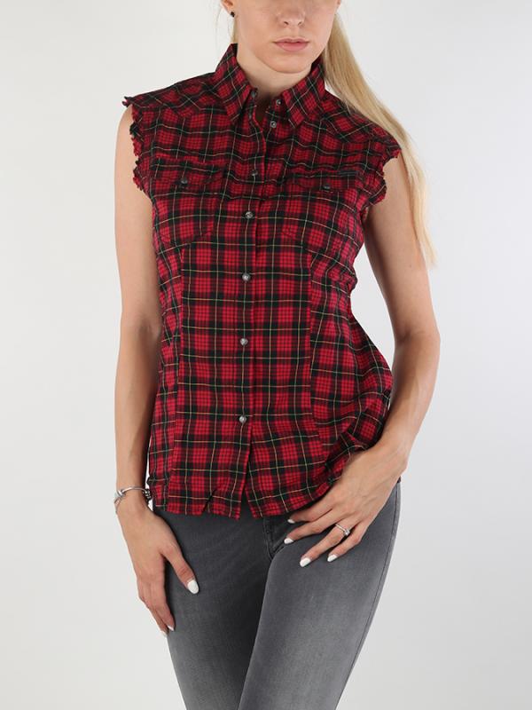 Košile Diesel C-ORY CAMICIA Červená