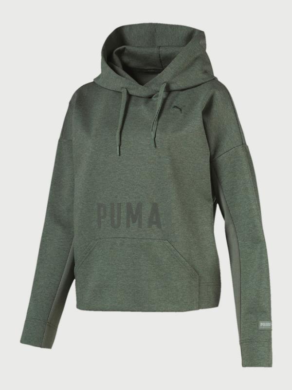 Mikina Puma FUSION Hoody Zelená
