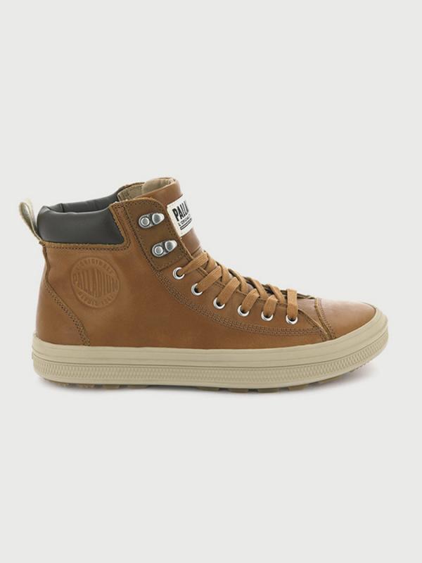 Boty Palladium Sub Mid Cuff M Hnědá