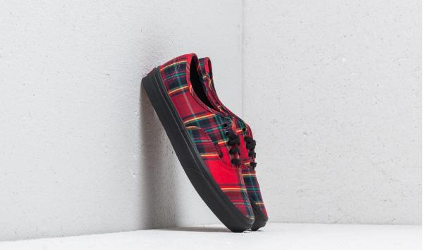 Vans Authentic (Plaid Mix) Red/ Black