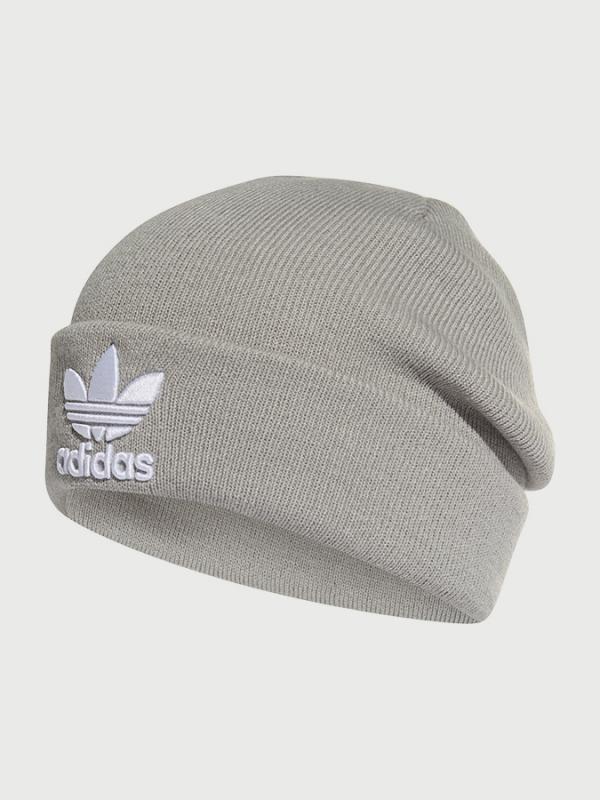 Čepice adidas Originals Trefoil Beanie Šedá