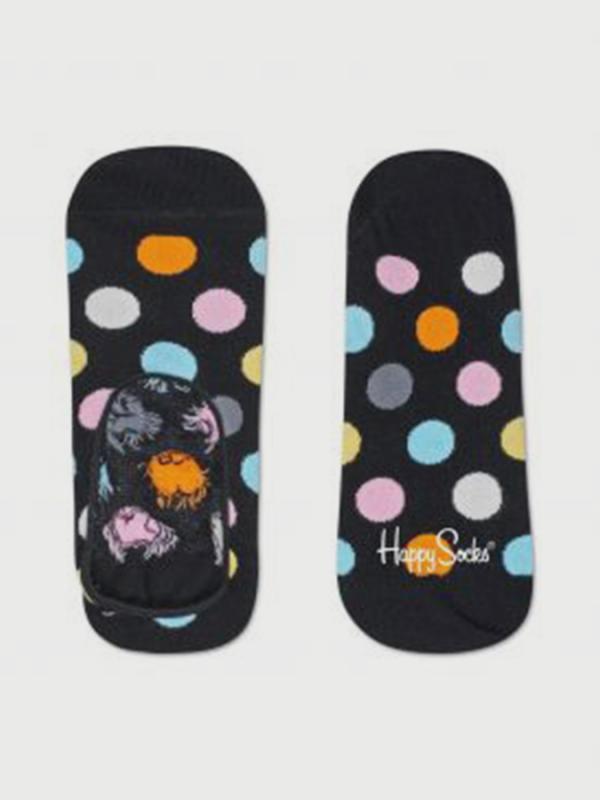 Ponožky Happy Socks s barevnými puntíky vzor Big Dot Černá