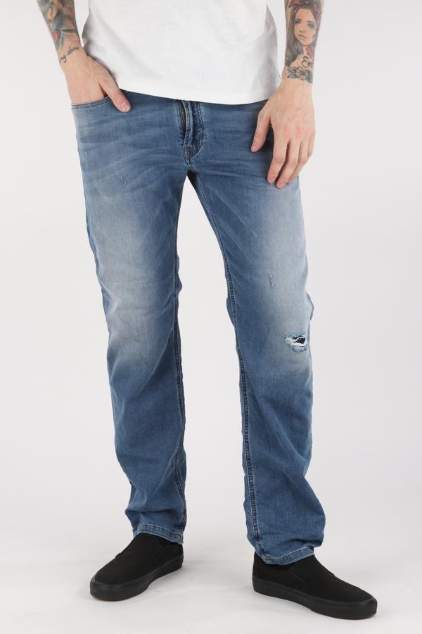 Džíny Diesel WAYKEE-NE Sweat jeans Modrá