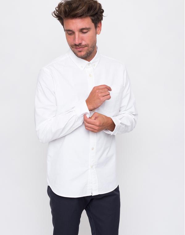 Knowledge Cotton Button Down Oxford 1010 Bright White L