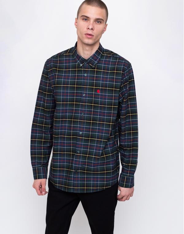 Carhartt WIP Patton Patton Check, Cedar / Red S