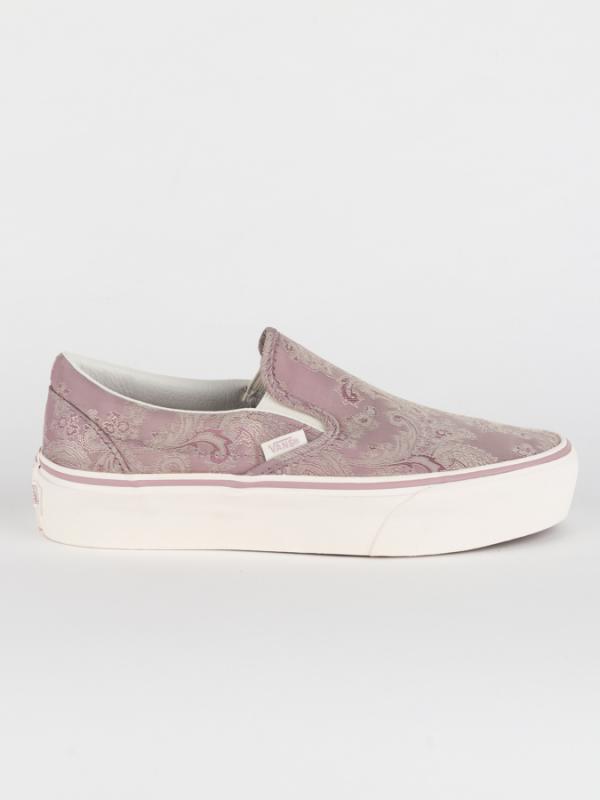Boty Vans UA Classic Slip-On P (Satin Paisl) Růžová