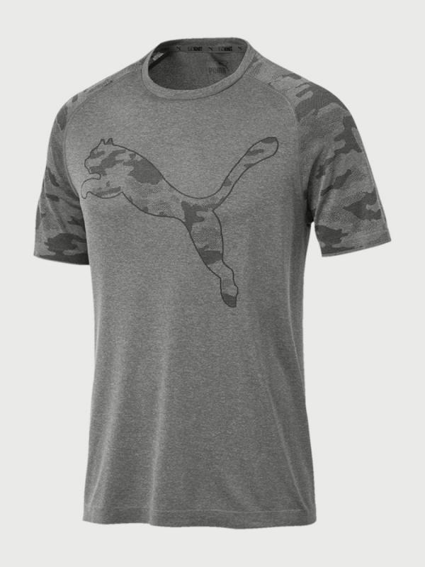 Tričko Puma Tec Sports evo KNIT Seamless Tee Šedá