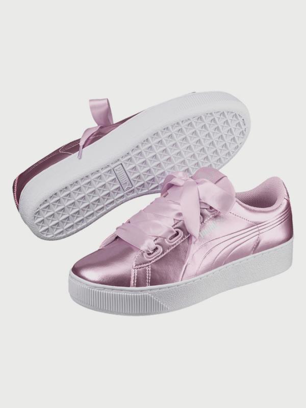Boty Puma Vikky Platform Ribbon P Růžová
