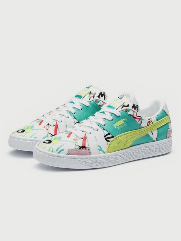 Boty Puma Basket Graphic SM Barevná