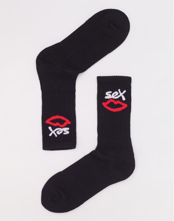 Sex Skateboards Logo Socks Black