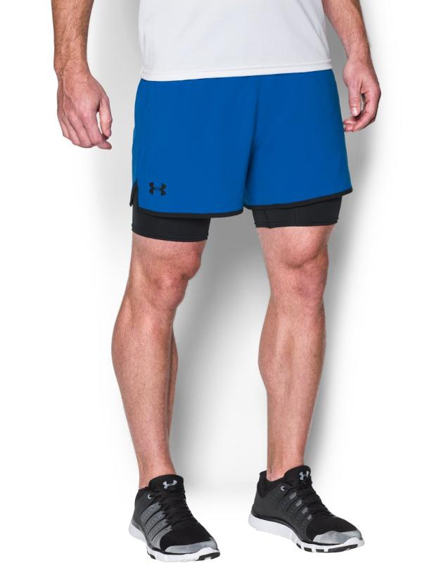 Kraťasy Under Armour Qualifier 2-in-1 Short Černá
