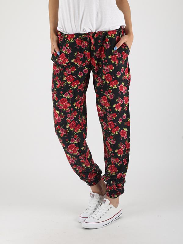 Kalhoty Terranova Pantalone Červená