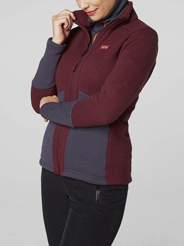 Bunda Helly Hansen W Eq Black Midlayer Jacket Červená