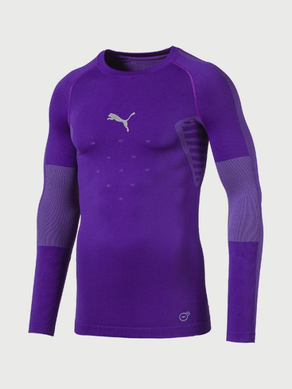 Tričko Puma FINAL evoKNIT BL Tee LS Fialová