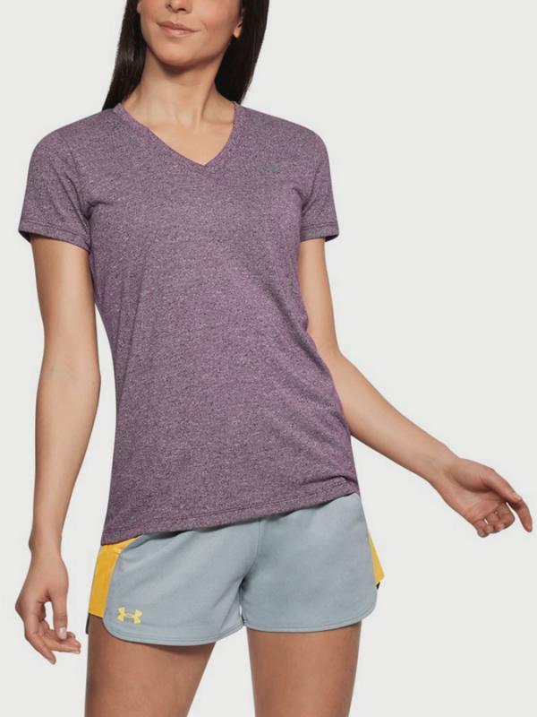 Tričko Under Armour Threadborne Train SSv Twist Fialová