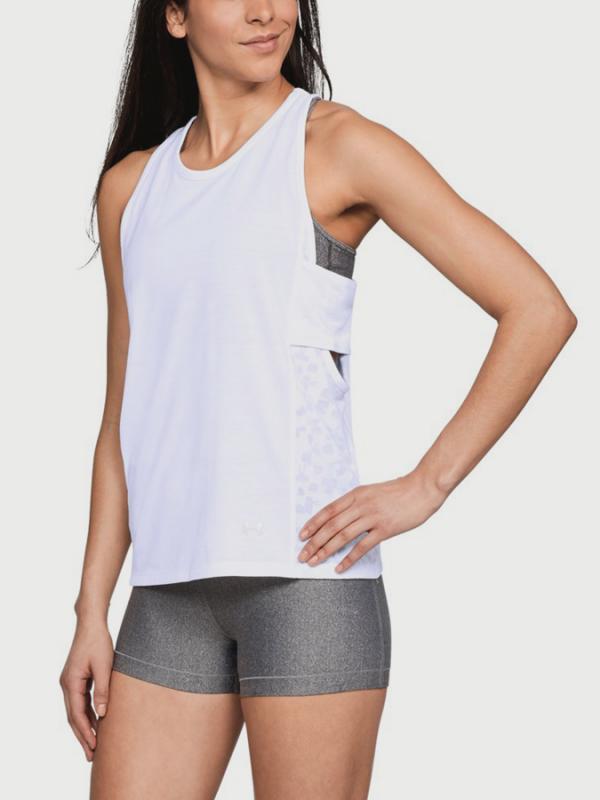 Tílko Under Armour ESSential Banded Tk Graphic Bílá