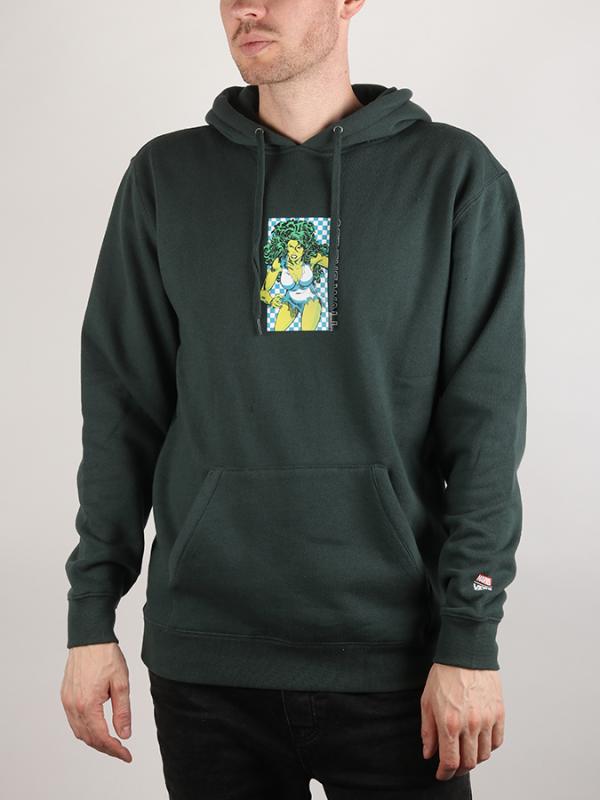 Mikina Vans MN X (Marvel) Pullover She Hulk Darkest Spruce Zelená
