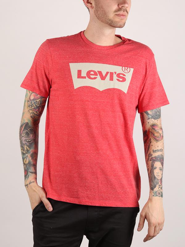 Tričko LEVI'S Housemark Graphic Tee Hm Cherry Bomb Tr Červená