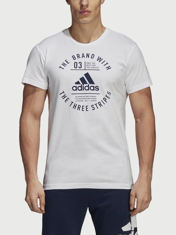 Tričko adidas Performance Emblem Bílá