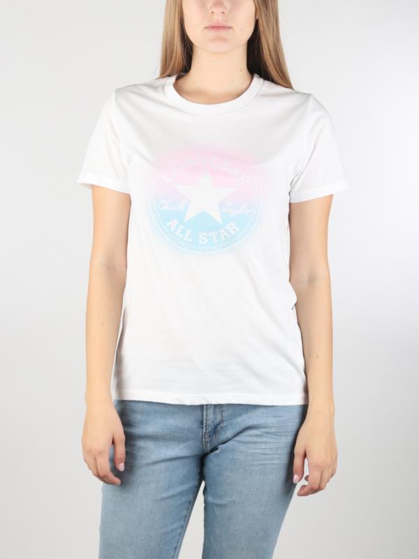 Tričko Converse W Ombre CP Crew Tee Bílá