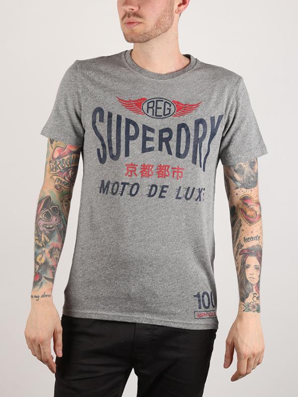 Tričko Superdry 100 Mph Tee Šedá
