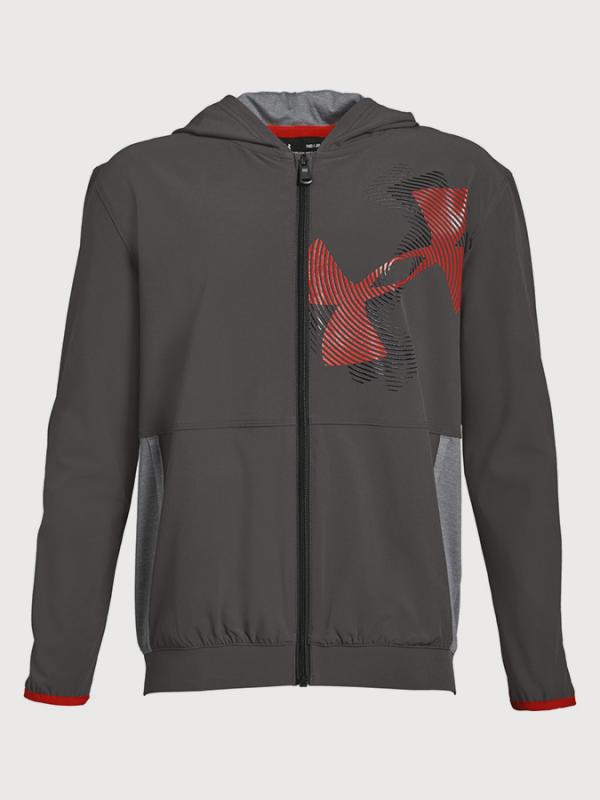 Bunda Under Armour Woven Warm Up Jacket Šedá