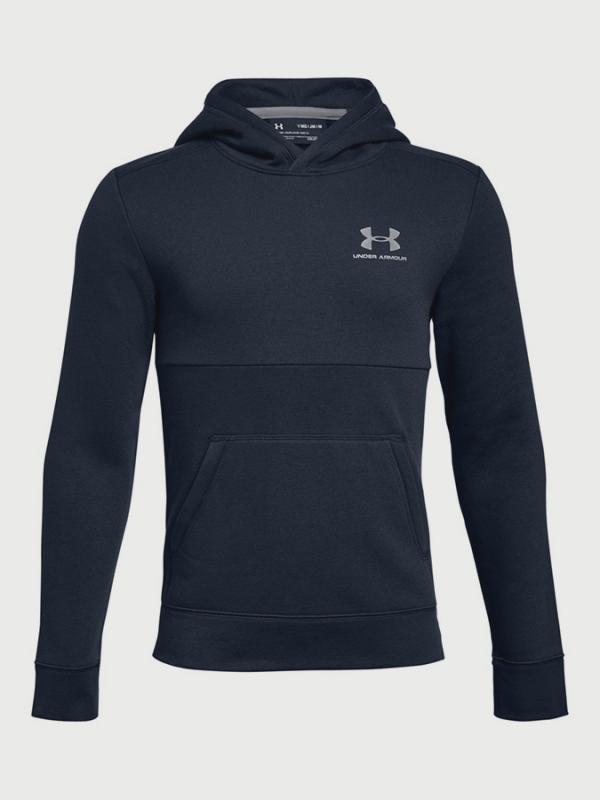 Mikina Under Armour EU Cotton Fleece Hoody Modrá