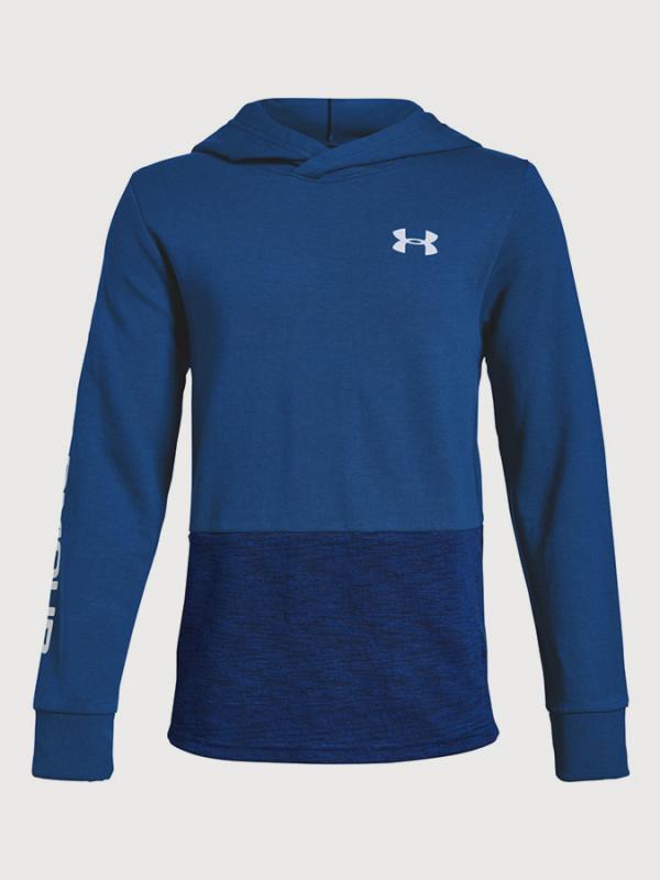 Tričko Under Armour Unstoppable Double Knit Hoody Modrá