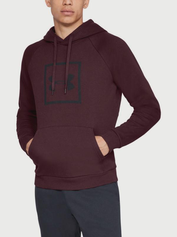 Mikina Under Armour Rival Fleece Logo Hoodie Červená