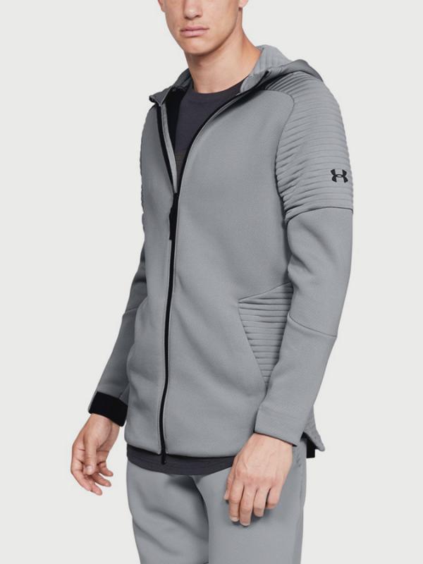 Mikina Under Armour Unstoppable Move Fz Hoodie Šedá