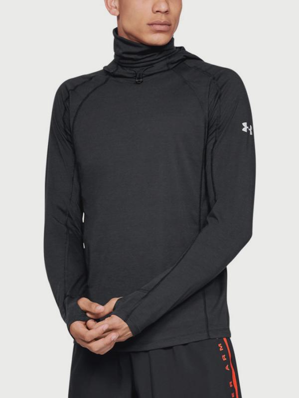 Tričko Under Armour Swyft Facemask Hoodie Černá