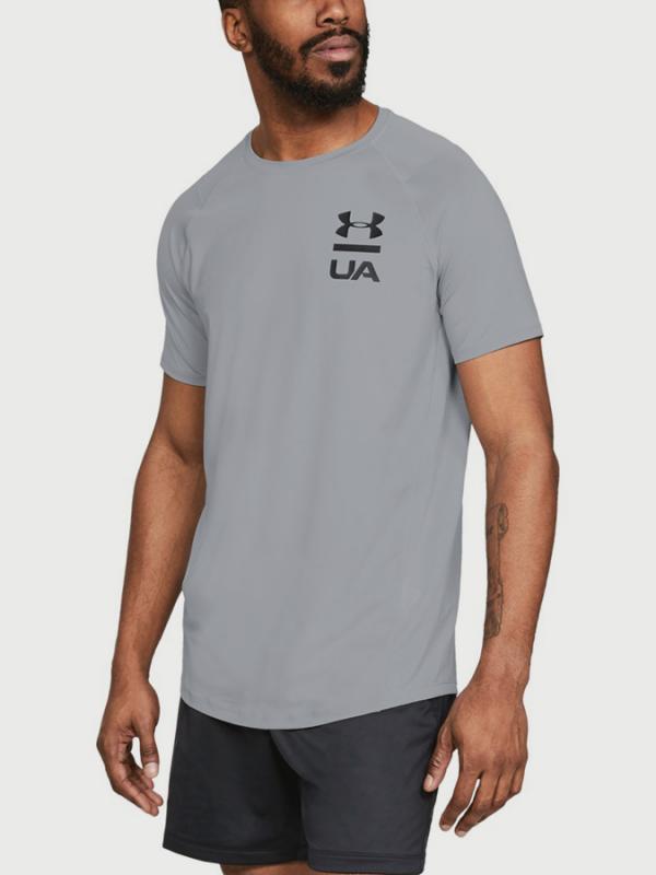 Tričko Under Armour MK1 SS Logo Graphic Šedá