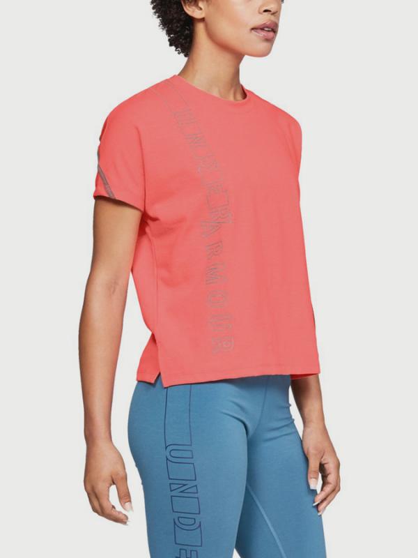 Tričko Under Armour Lighter Longer SSC GRAPHIC WM Oranžová