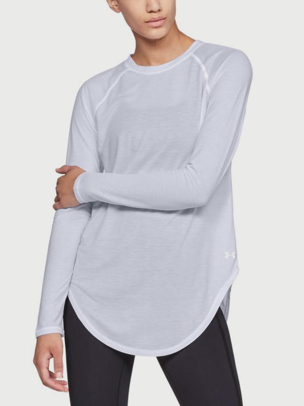 Tričko Under Armour Breathe LS Bílá