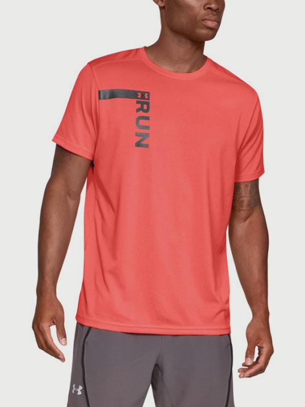 Tričko Under Armour Run Tall Graphic Ss Oranžová