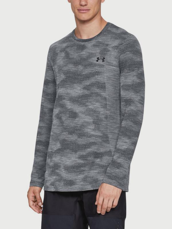 Tričko Under Armour Vanish Seamless LS Camo Nov Šedá