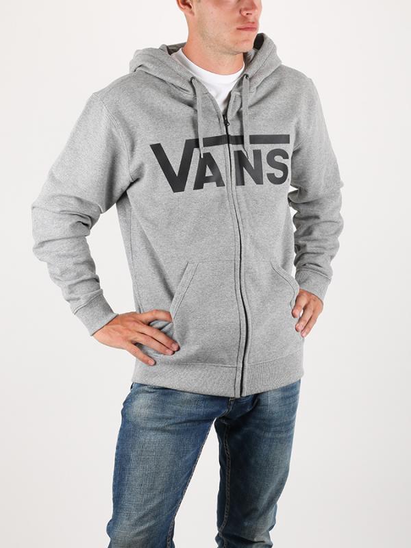 Mikina Vans Mn Classic Zip Cmnththr/Blk Šedá