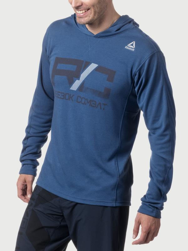 Mikina Reebok Combat Lightweight Hoodie Modrá