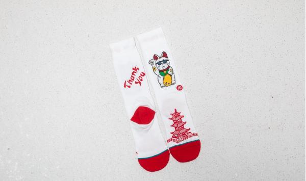 Stance Thank You Enjoy White