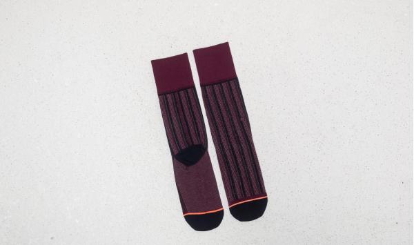 Stance Stripe Down Merlot