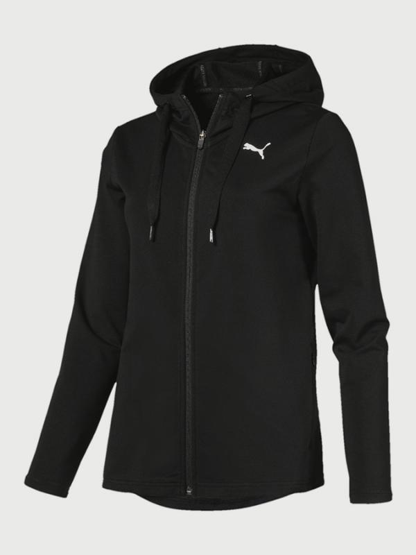 Mikina Puma MODERN SPORT FZ Logo Hoody Černá