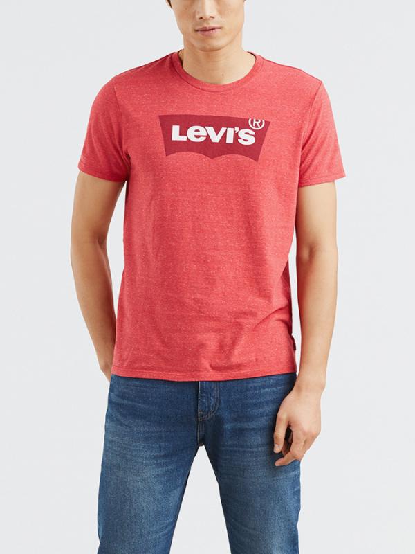 Tričko LEVI'S Housemark Graphic Tee Hm SSNL Tonal Flo Červená