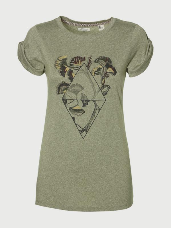 Tričko O´Neill LW Castle Peak Print T-Shirt Zelená