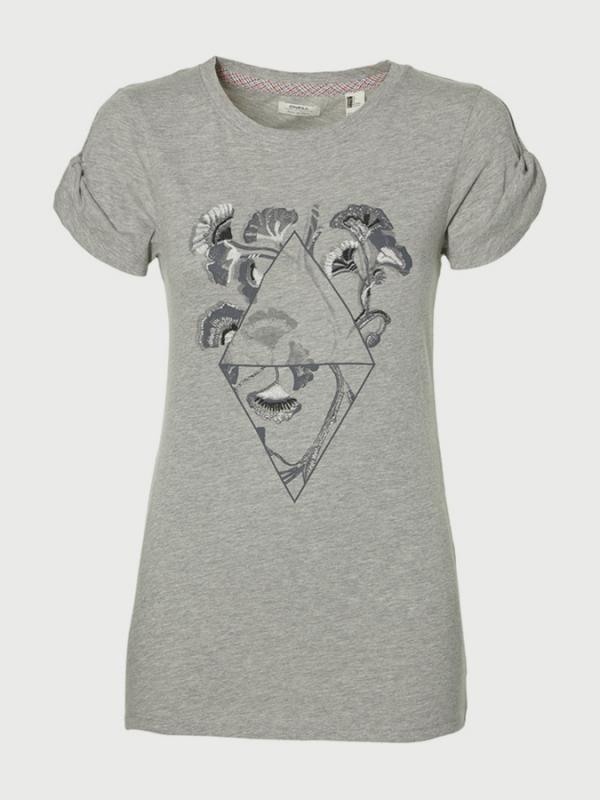 Tričko O´Neill LW Castle Peak Print T-Shirt Šedá