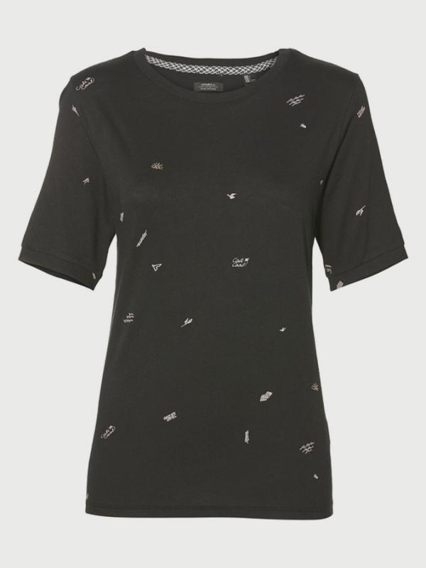 Tričko O´Neill LW Mini Print T-Shirt Černá