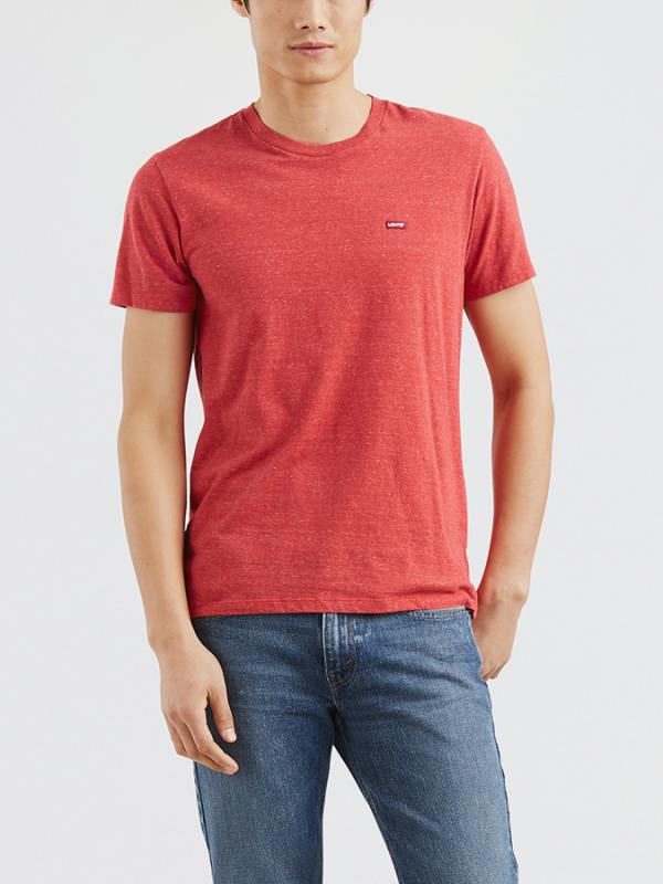 Tričko LEVI'S SS Original Hm Tee Triblend + Patch Au Červená